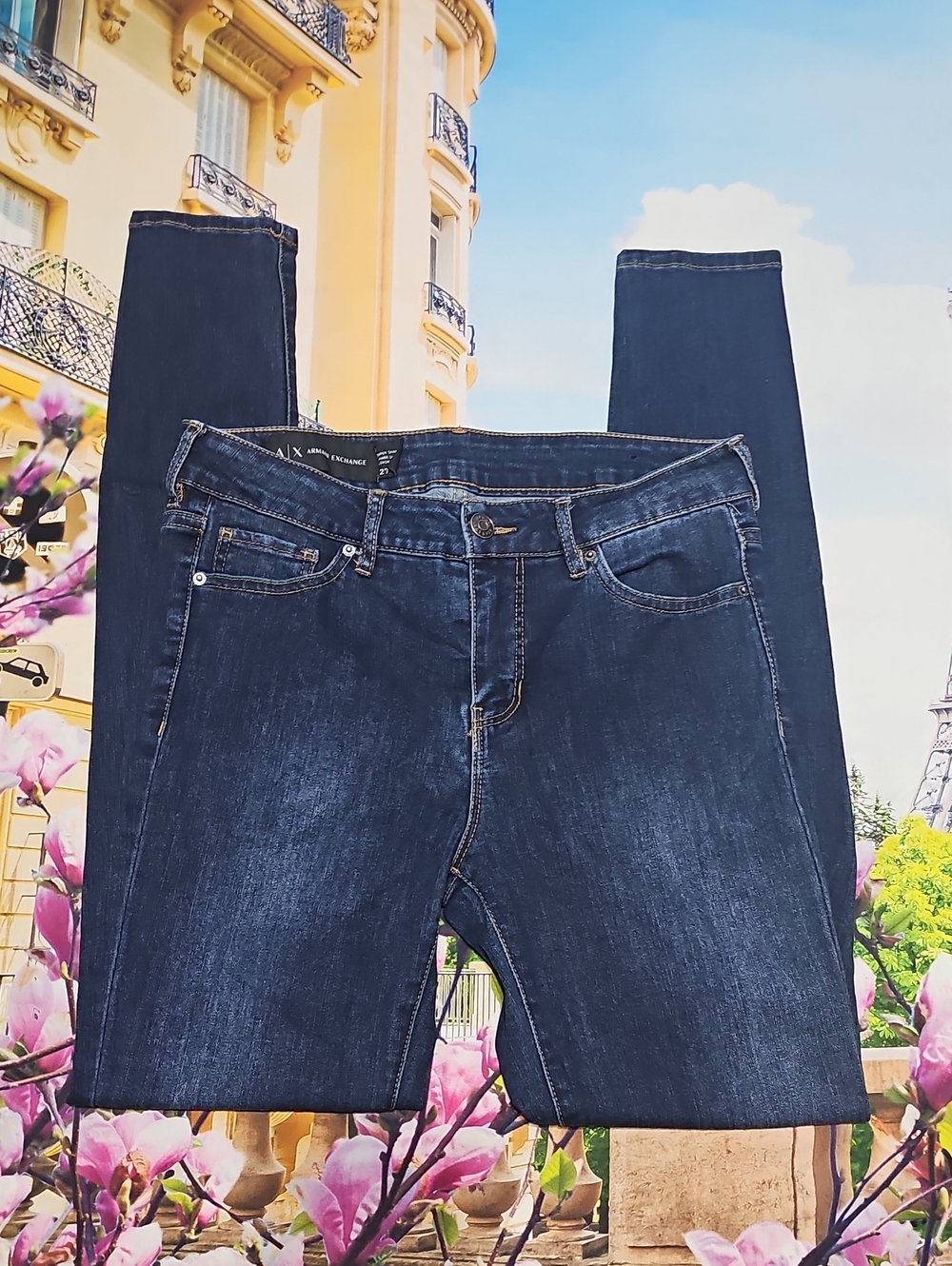 Armani Exchange Dark Blue Super Skinny Jeans Size 27
